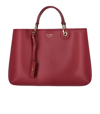 Emporio Armani Myea Burgundy Shopping Bag