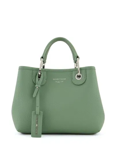 Emporio Armani Small Myea Tote Bag In Green