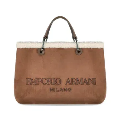 Emporio Armani Myea Teddy Brown Shopping Bag