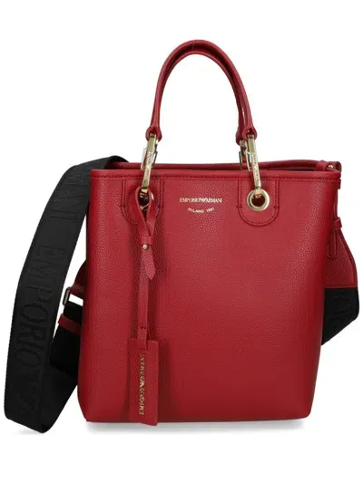 Emporio Armani Myea Tote Bag In Red