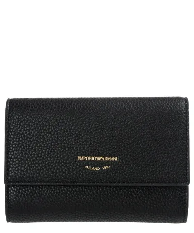 Emporio Armani Myea Wallet In Nero