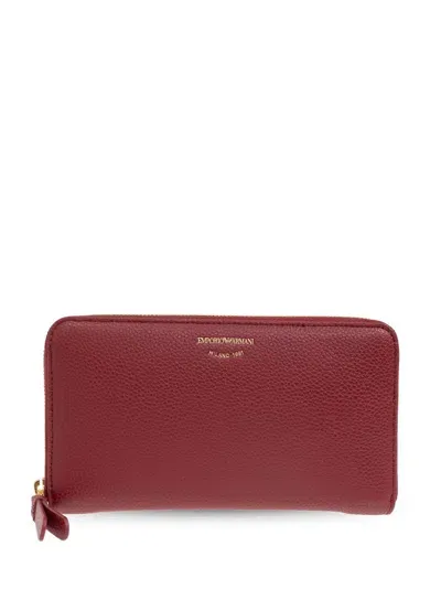 Emporio Armani Myea Wallet In Red