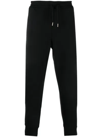 Emporio Armani Straight-leg Track Pants In Black