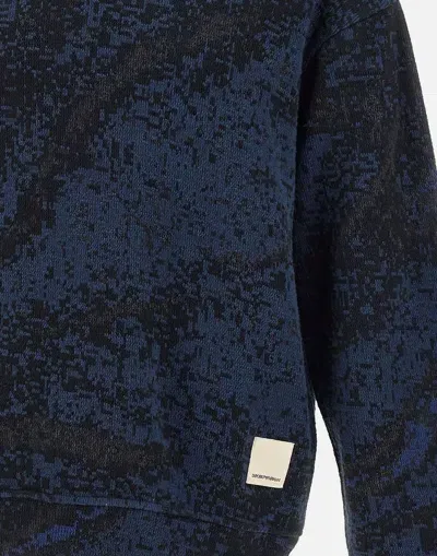 Emporio Armani Sweaters In Blue