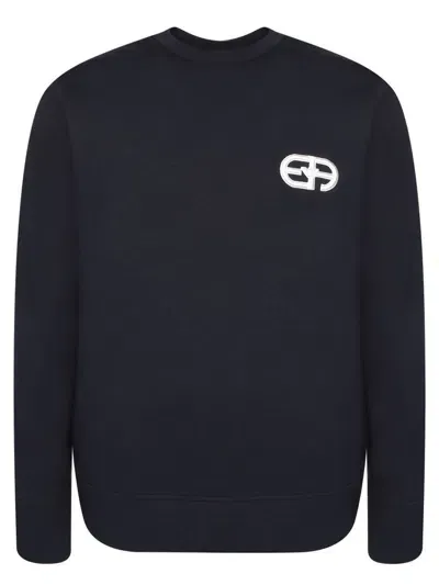 Emporio Armani Sweaters In Navy