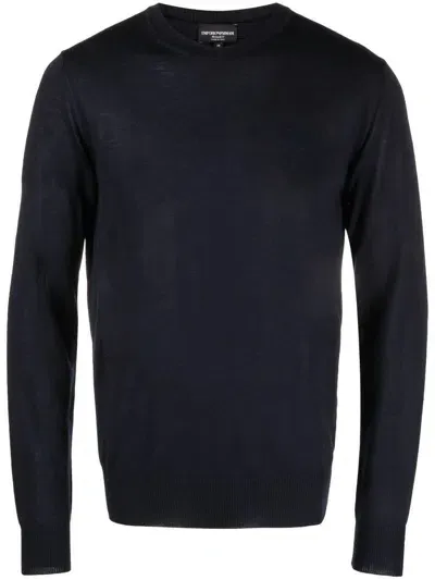 Emporio Armani Sweaters In Blue