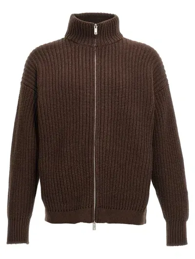 Emporio Armani Sweaters In Brown