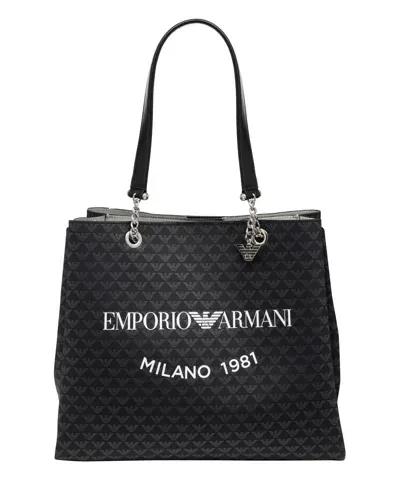 Emporio Armani Tote Bag In Black