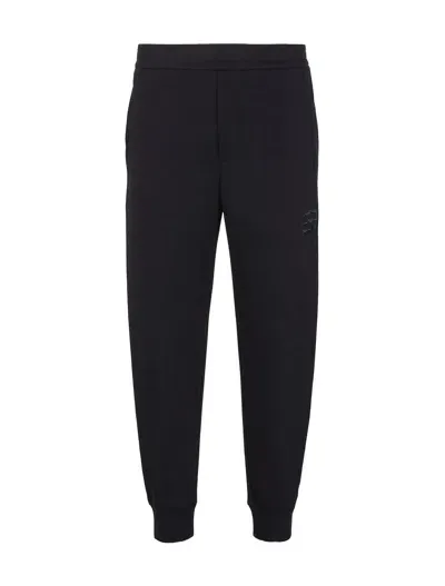 Emporio Armani Trousers Blue In Chimera