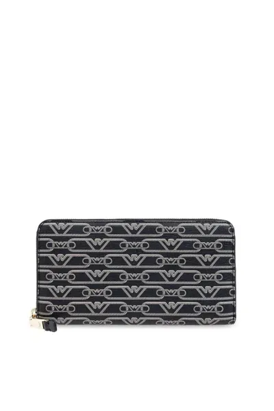 Emporio Armani Wallet With Logo In Black