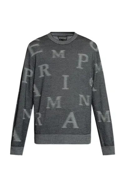 Emporio Armani Wool Sweater By  In Grey