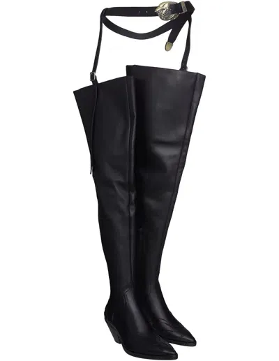 Enfants Riches Deprimes Black Thigh High Boots