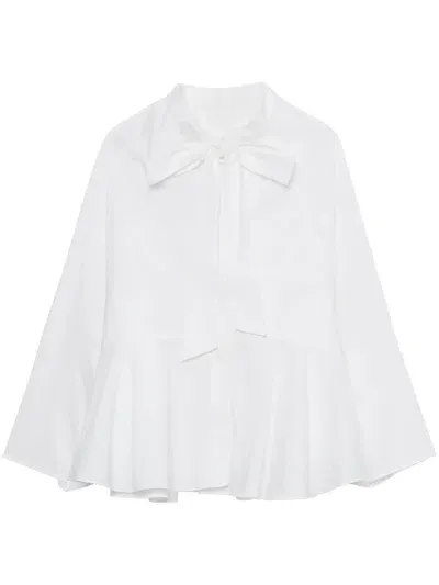 Enföld Flared Blouse In White