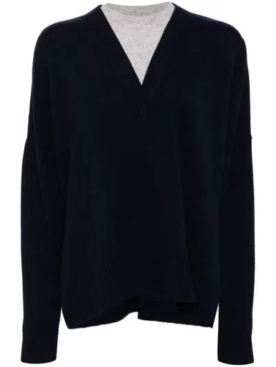 Enföld Panelled Jumper In Blue