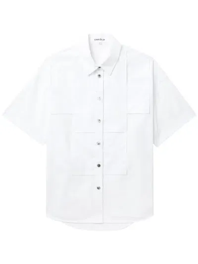 Enföld Panelled Shirt In White