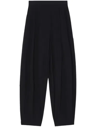 Enföld Pleated Wide-leg Trousers In Black