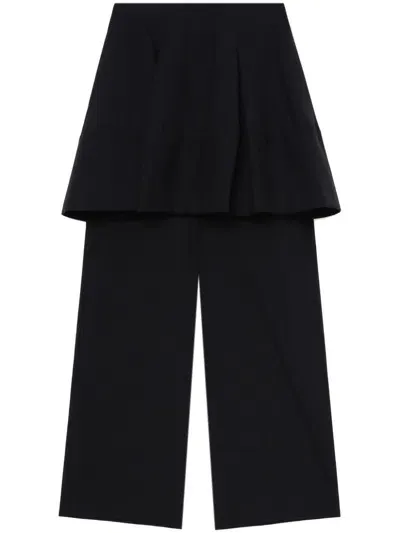 Enföld Wool Straight-leg Trousers In Black