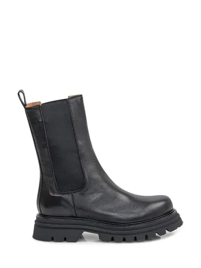 Ennequadro Leather Boot In Black