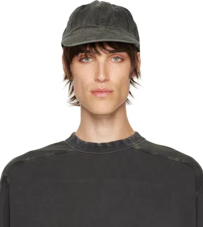 Entire Studios Black Standard Cap In Gray