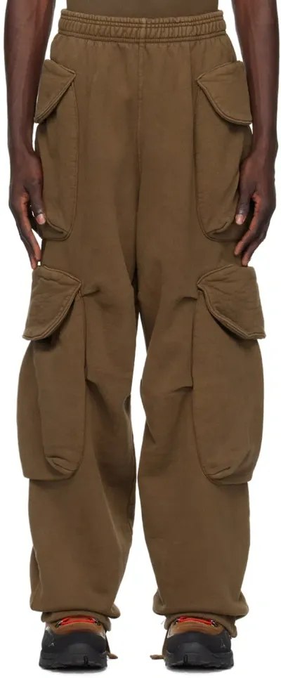 Entire Studios Heavy Gocar Cotton Cargo Pants In Brunette