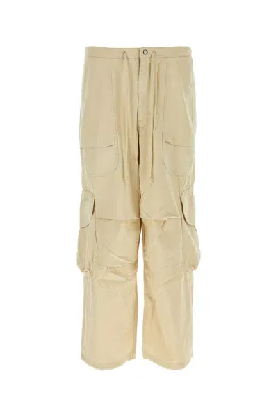 Entire Studios Sand Cotton Cargo Pant In White