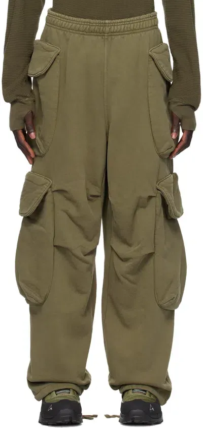 Entire Studios Green Heavy Gocar Cargo Pants In Military