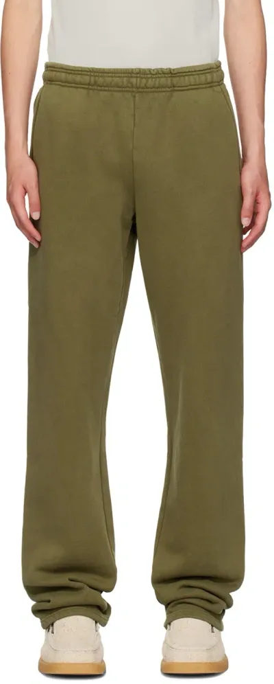 Entire Studios Green Straight-leg Sweatpants In Military