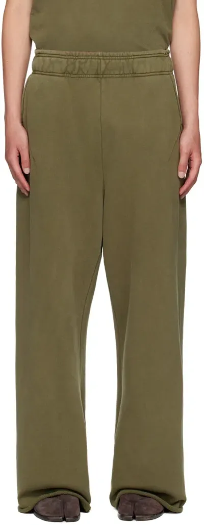 Entire Studios Khaki Full Sweatpants In Military