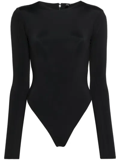 Entire Studios Long-sleeved Bodysuit In Black