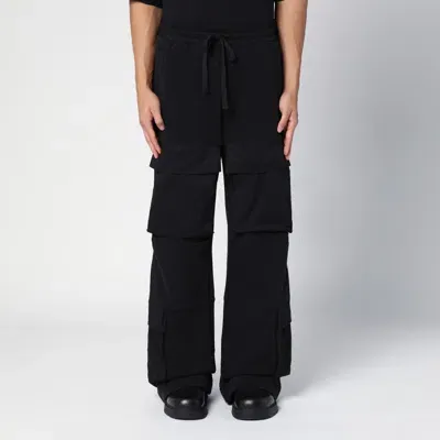 Entire Studios Organic Cotton Black Cargo Trousers