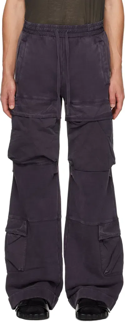 Entire Studios Purple Utility Cargo Pants In Ink