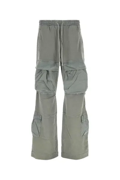 Entire Studios Sage Green Cotton Joggers In Grey