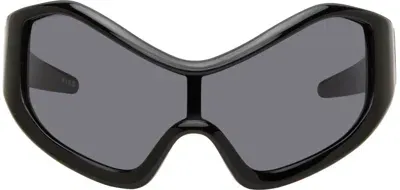 Entire Studios Ssense Exclusive Black Compound Shield Sunglasses