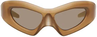 Entire Studios Ssense Exclusive Brown Compound Performance Sunglasses In Trans Matte Rust