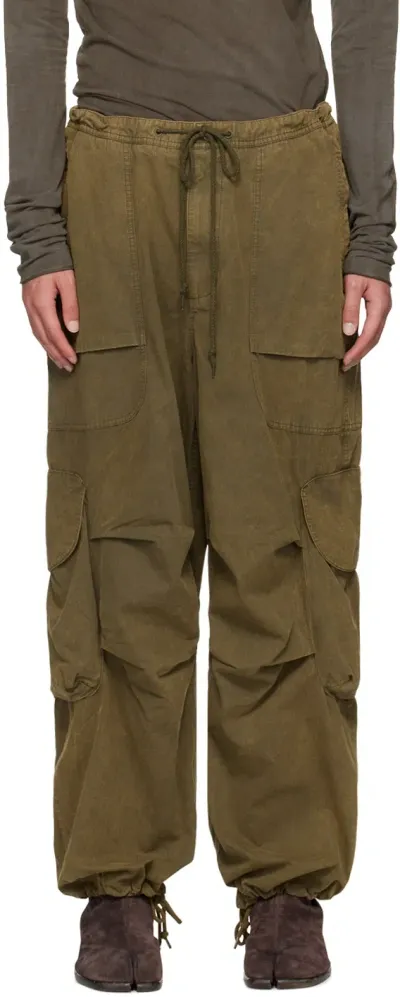 Entire Studios Tan Freight Cargo Pants In Pine