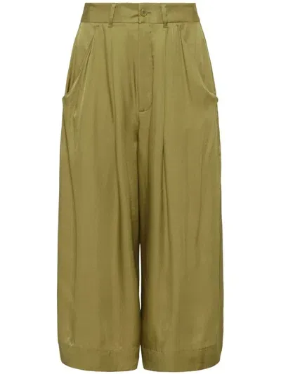 Equipment Cropped Darted Trousers In Green