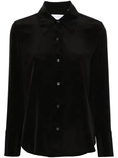 Equipment Leona Silk Shirt In Black