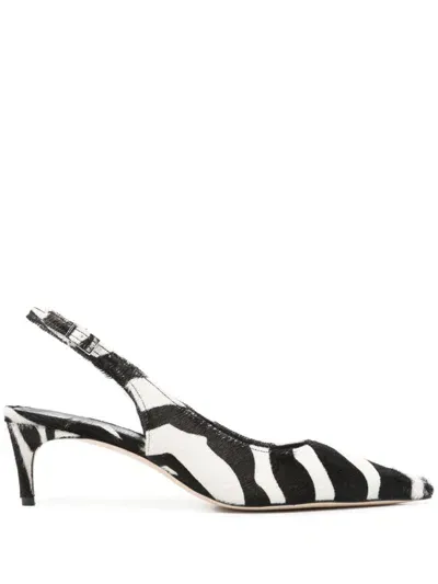 Eraldo 55mm Zebra-print Pumps In Black