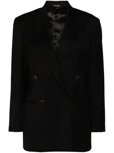 Eraldo Double-breasted Blazer In Black