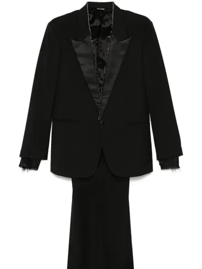 Eraldo Raw-cut Suit In Black