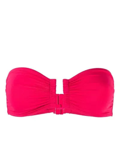 Eres Bandeau Bikini Top In Pink