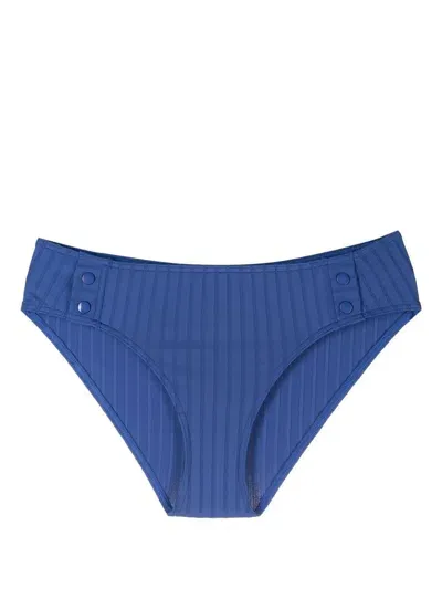 Eres Daiquiri Ribbed Bikini Bottoms In Blue