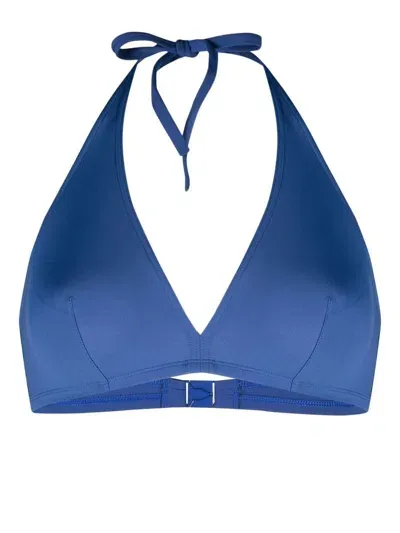 Eres Gang Full-cup Triangle Bikini Top In Blue