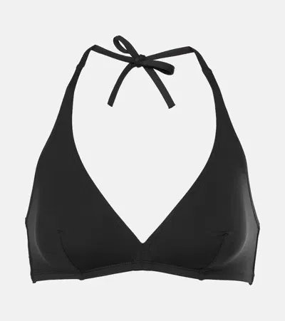 Eres Gang Triangle Bikini Top In Black