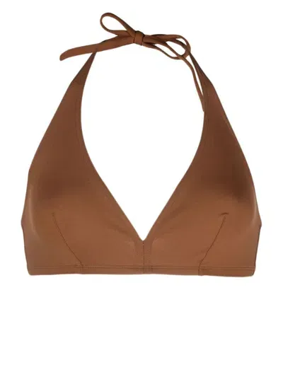 Eres Gang Triangle Bikini Top In Tonka