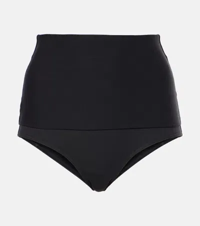 Eres Gredin High-rise Bikini Bottoms In Black