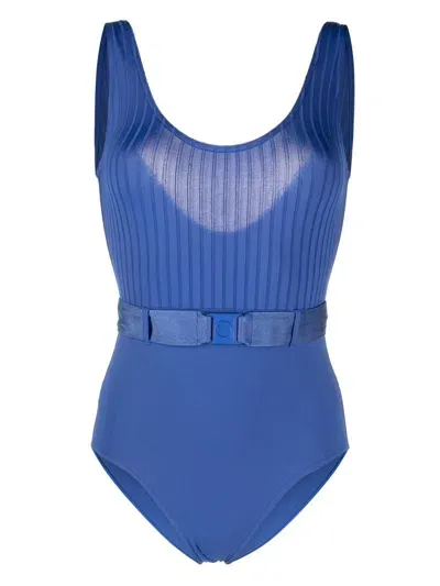 Eres Mezcal Belted Swimsuit In Blue