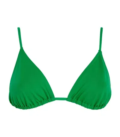 Eres Mouna Triangle Bikini Top In Green