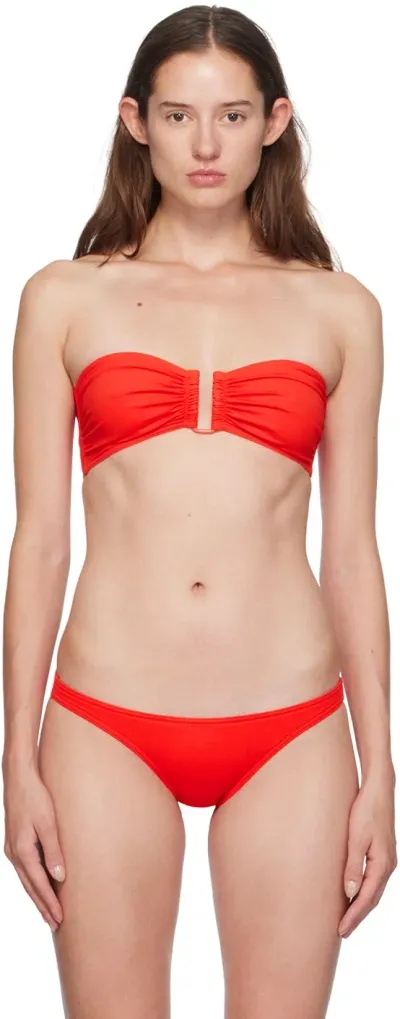 Eres Red Show Bikini Top In 0135624h Ecarlate 24