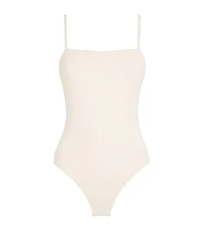 Eres Ribbed Bossa Swimsuit In White